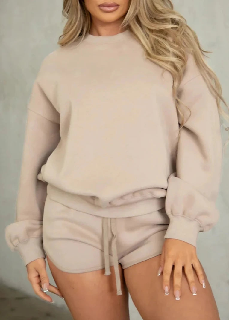 Vista Crew Neck Sweater | Taupe