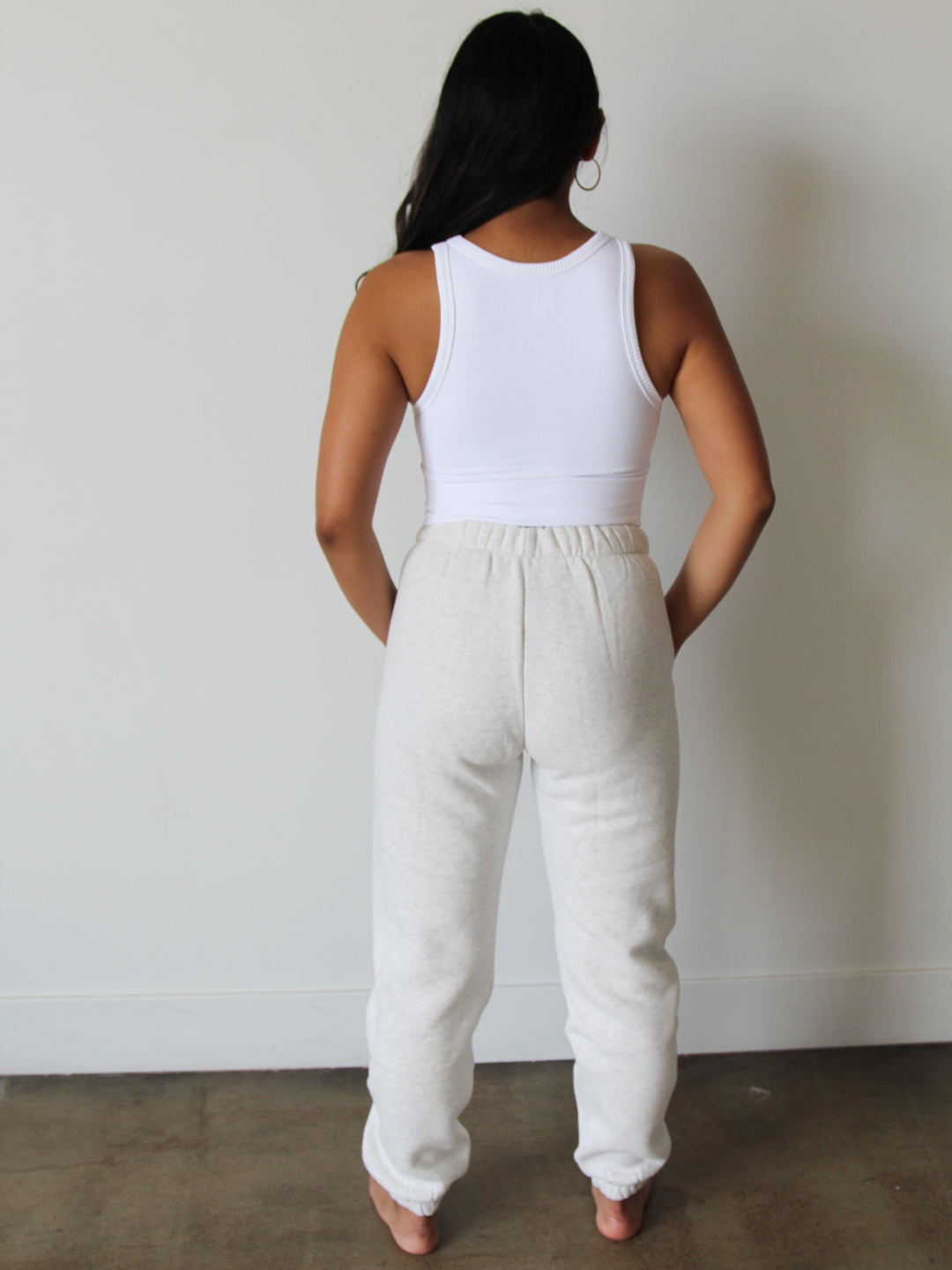 Vista Sweats | Heather White