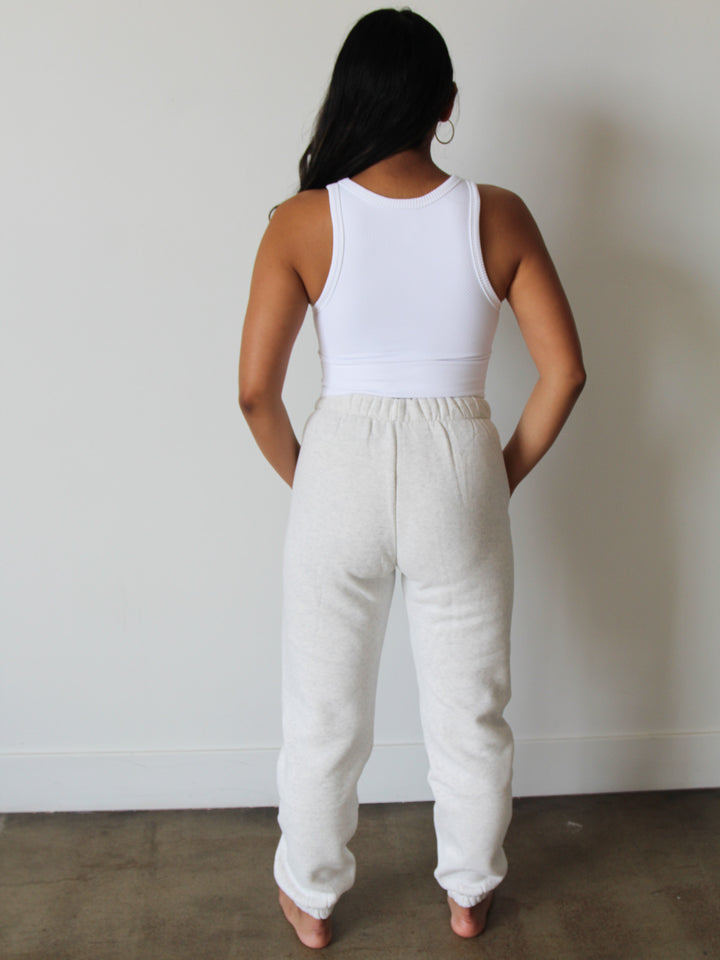 Vista Sweats | Heather White