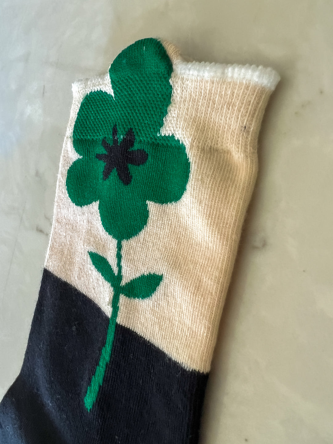 Flower Socks | Black