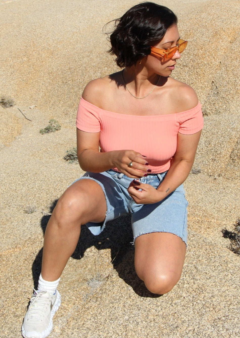 stevie top desert flower