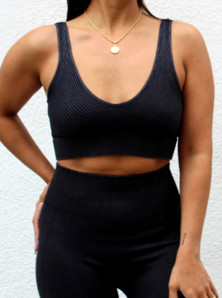 Tustin Reversible Bralette | Vintage Black