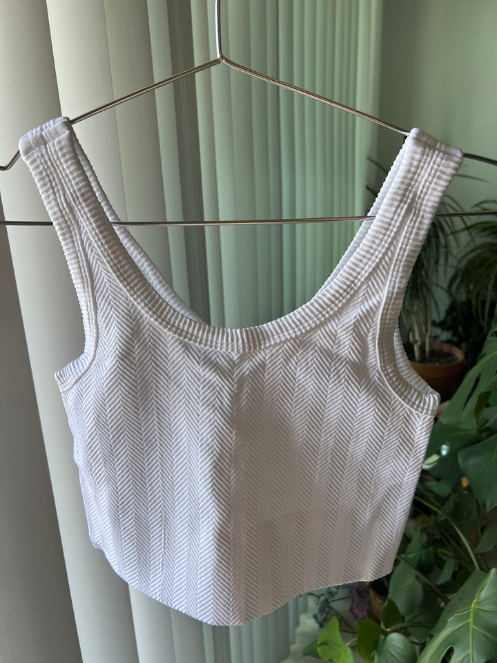 Harrah Reversible Top | White