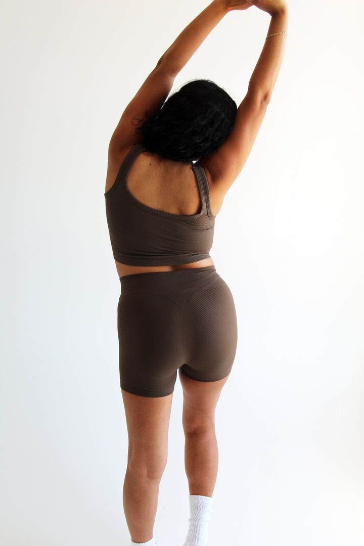 Chevron Shorts | Oak Moss