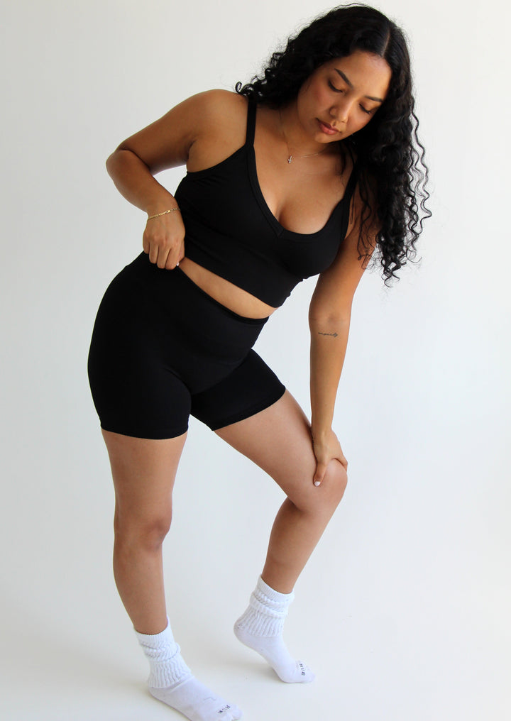 solana top and biker short set