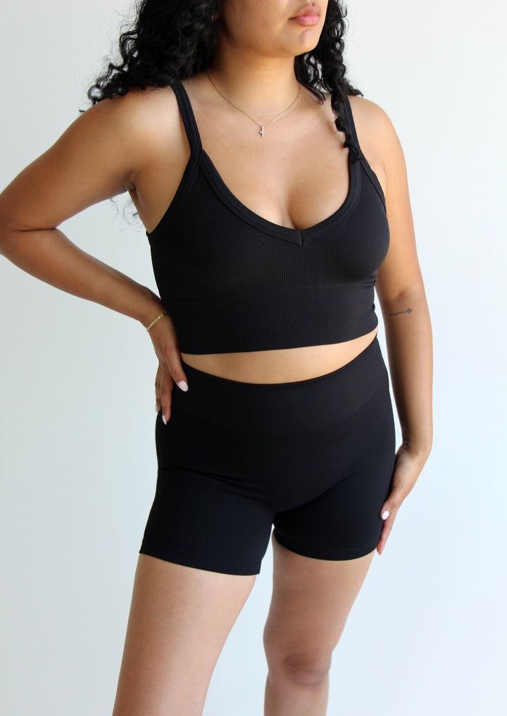 solana top and biker short set