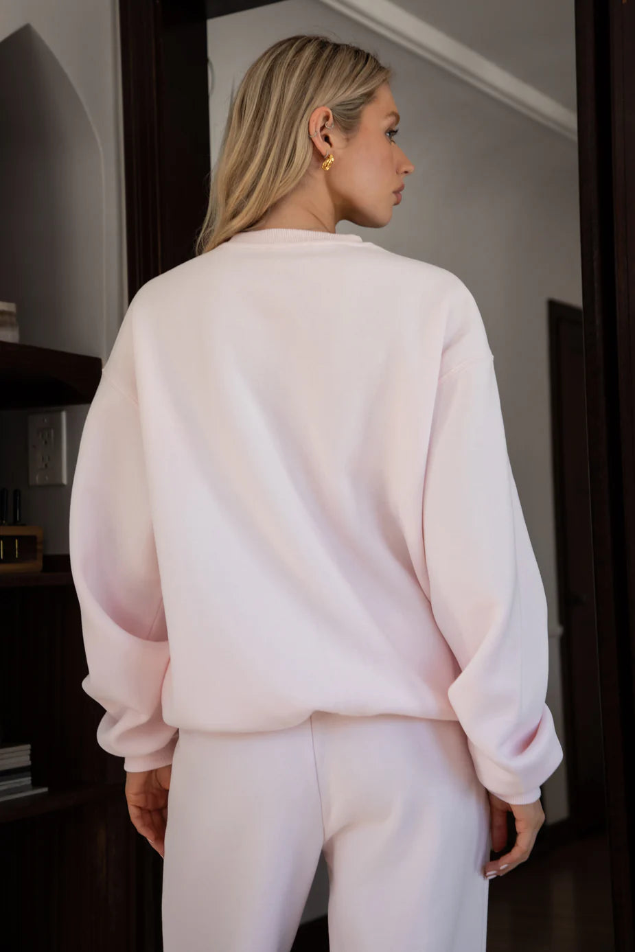 Lani Crewneck Sweater |  Pale Pink