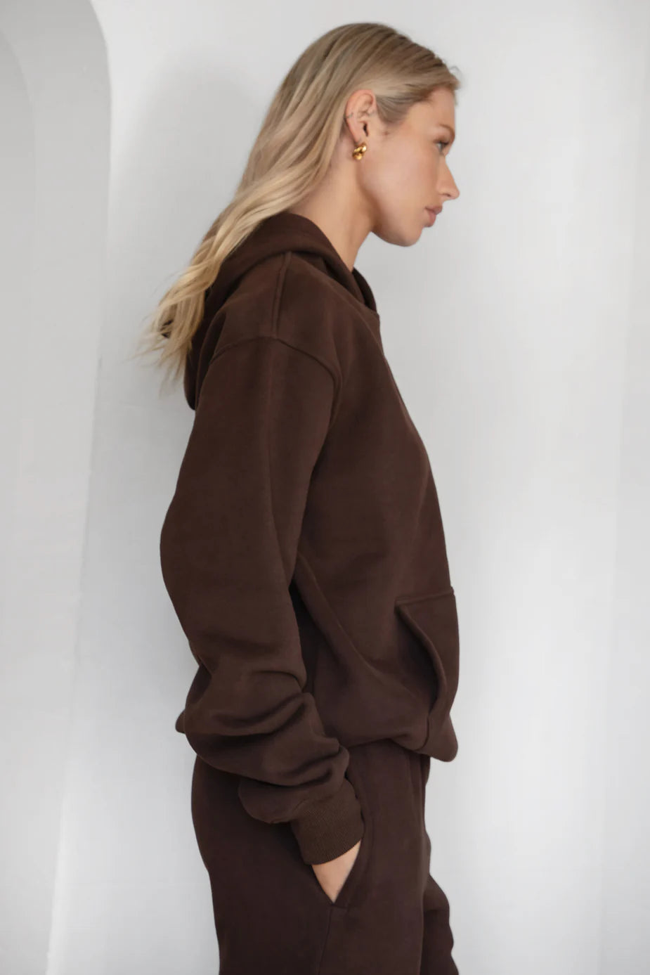 LANI SET | HOODIE & SWEATPANTS | DARK BROWN
