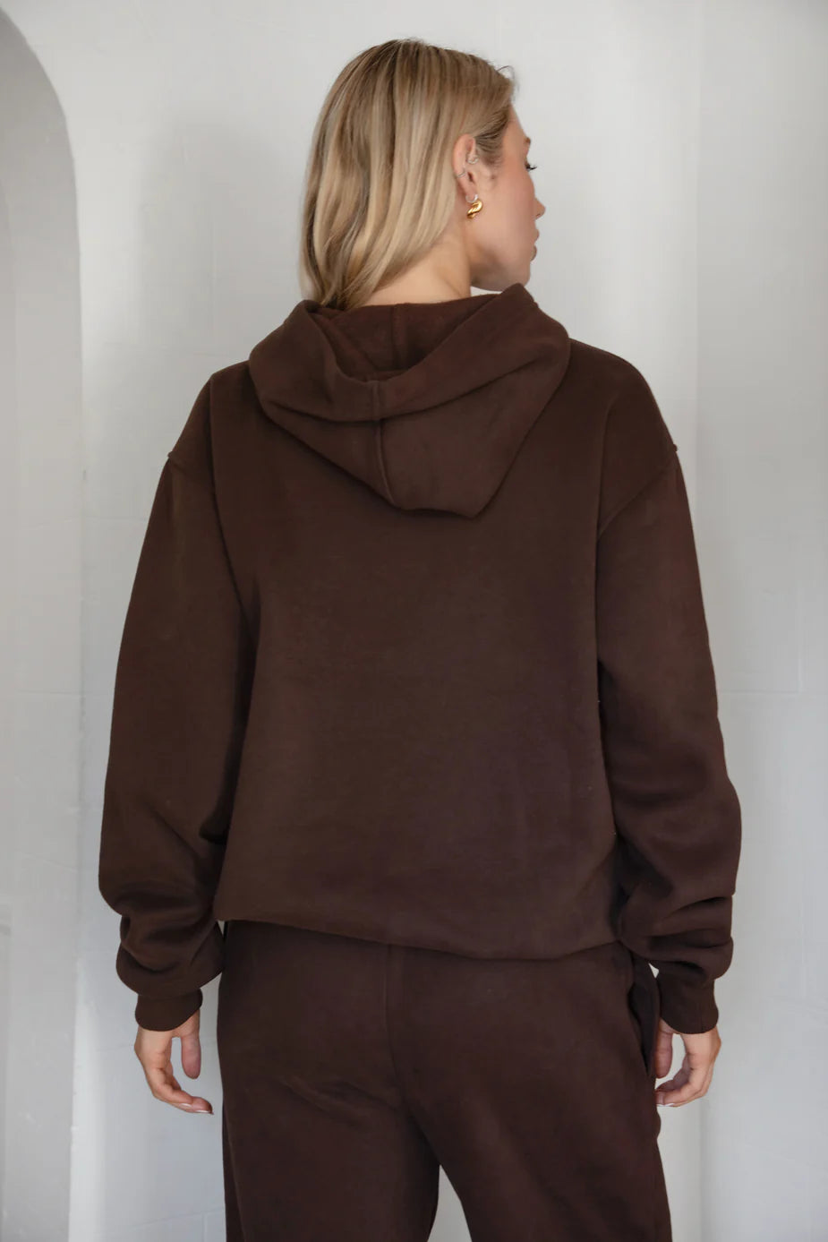 LANI SET | HOODIE & SWEATPANTS | DARK BROWN