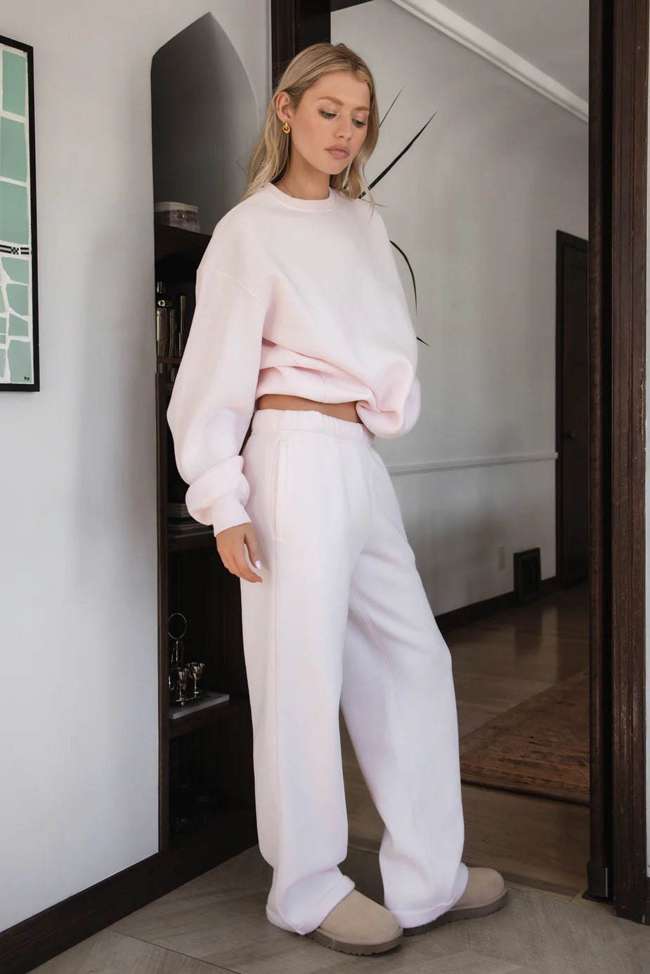 LANI SET | SWEATER & SWEATPANTS | PALE PINK