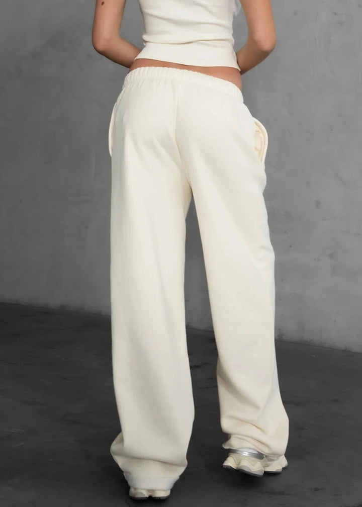 Lani Wide Leg Sweatpants | Ivory