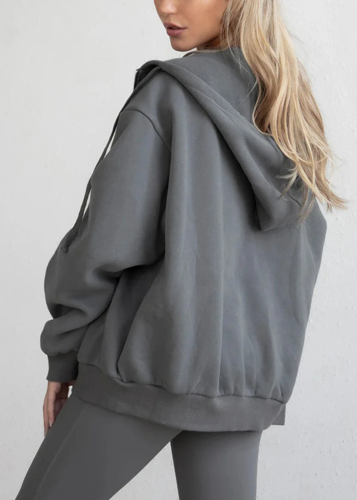 Lani Zip Hoodie | Slate